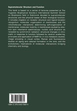 Supramolecular Structure and Function