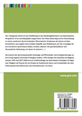 Die Sozioökonomie von Sport