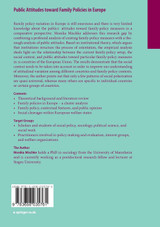 Public Attitudes toward Family Policies in Europe Public Attitudes toward Family Policies in Europe
