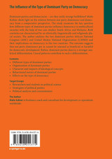 The Influence of the Type of Dominant Party on Democracy The Influence of the Type of Dominant Party on Democracy