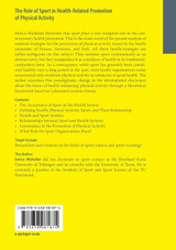 The Role of Sport in Health-Related Promotion of Physical Activity The Role of Sport in Health-Related Promotion of Physical Activity