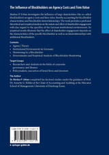 The Influence of Blockholders on Agency Costs and Firm Value The Influence of Blockholders on Agency Costs and Firm Value