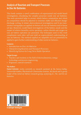 Analysis of Reaction and Transport Processes in Zinc Air Batteries
