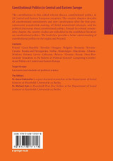 Constitutional Politics in Central and Eastern Europe
