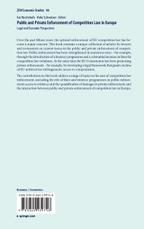 Public and Private Enforcement of Competition Law in Europe Public and Private Enforcement of Competition Law in Europe