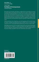 The Welfare of Performing Animals