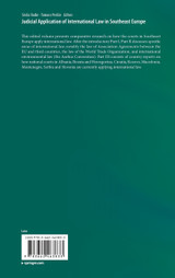 Judicial Application of International Law in Southeast Europe
