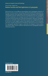 Boolean Functions and Their Applications in Cryptography