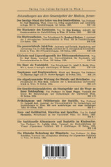 Die Malariatherapie der Syphilis