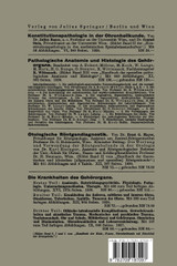 Die Medikamentöse und Allgemeine Behandlung der Ohrenkrankheiten Die Medikamentöse und Allgemeine Behandlung der Ohrenkrankheiten