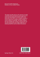 Research and Development in Relation to Farm Animal Welfare