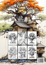 Tree Houses Coloring Book for Adults Tree Houses Coloring Book for Adults