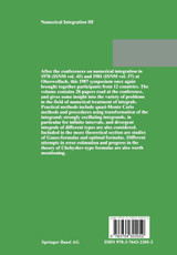 Numerical Integration III