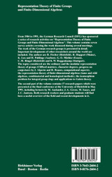 Representation Theory of Finite Groups and Finite-Dimensional Algebras