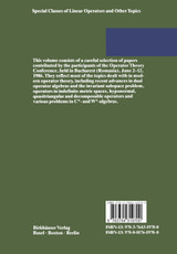 Special Classes of Linear Operators and Other Topics