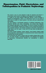 Hypertension, Fluid-Electrolytes, and Tubulopathies in Pediatric Nephrology Hypertension, Fluid-Electrolytes, and Tubulopathies in Pediatric Nephrology