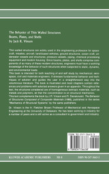 The Behavior of Thin Walled Structures