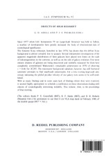Objects of High Redshift