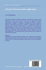 Gleason's Theorem and Its Applications