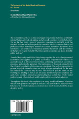 Bounded Rationality and Public Policy Bounded Rationality and Public Policy