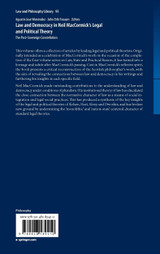 Law and Democracy in Neil MacCormick's Legal and Political Theory Law and Democracy in Neil MacCormick's Legal and Political Theory