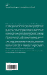 Water and Nutrient Management in Natural and Constructed Wetlands