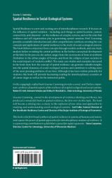 Spatial Resilience in Social-Ecological Systems