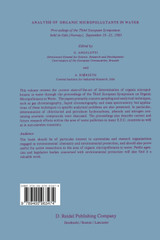 Analysis of Organic Micropollutants in Water