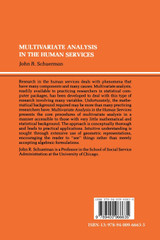 Multivariate Analysis in the Human Services