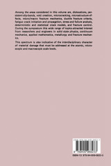Defects, Fracture and Fatigue Defects, Fracture and Fatigue
