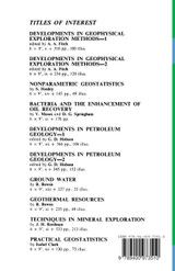 Developments in Geophysical Exploration Methods-3