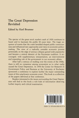 The Great Depression Revisited