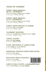Methane Production from Agricultural and Domestic Wastes