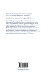 Therapeutic Progress in Ovarian Cancer, Testicular Cancer and the Sarcomas Therapeutic Progress in Ovarian Cancer, Testicular Cancer and the Sarcomas