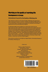 Working on the quality of working life Working on the quality of working life