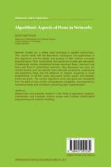 Algorithmic Aspects of Flows in Networks