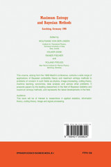 Maximum Entropy and Bayesian Methods Garching, Germany 1998