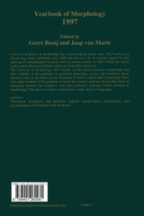 Yearbook of Morphology 1997