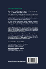 Quantitative and Ecological Aspects of Plant Breeding