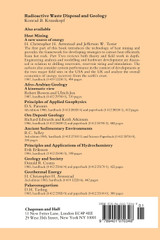 Radioactive Waste Disposal and Geology