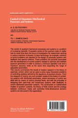 Control of Quantum-Mechanical Processes and Systems