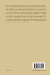 Pamphlets, Printing, and Political Culture in the Early Dutch Republic