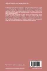 Applied General Equilibrium Modelling