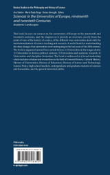 Sciences in the Universities of Europe, Nineteenth and Twentieth Centuries