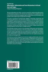 Afforestation, Reforestation and Forest Restoration in Arid and Semi-arid Tropics