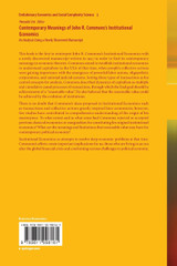 Contemporary Meanings of John R. Commons's Institutional Economics
