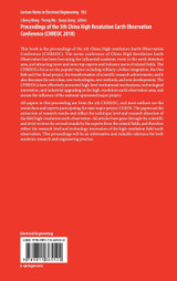 Proceedings of the 5th China High Resolution Earth Observation Conference (CHREOC 2018) Proceedings of the 5th China High Resolution Earth Observation Conference (CHREOC 2018)