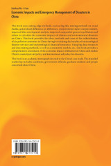 Economic Impacts and Emergency Management of Disasters in China