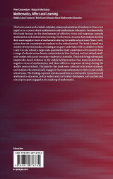 Mathematics, Affect and Learning Mathematics, Affect and Learning