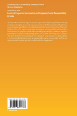 Facets of Corporate Governance and Corporate Social Responsibility in India Facets of Corporate Governance and Corporate Social Responsibility in India
